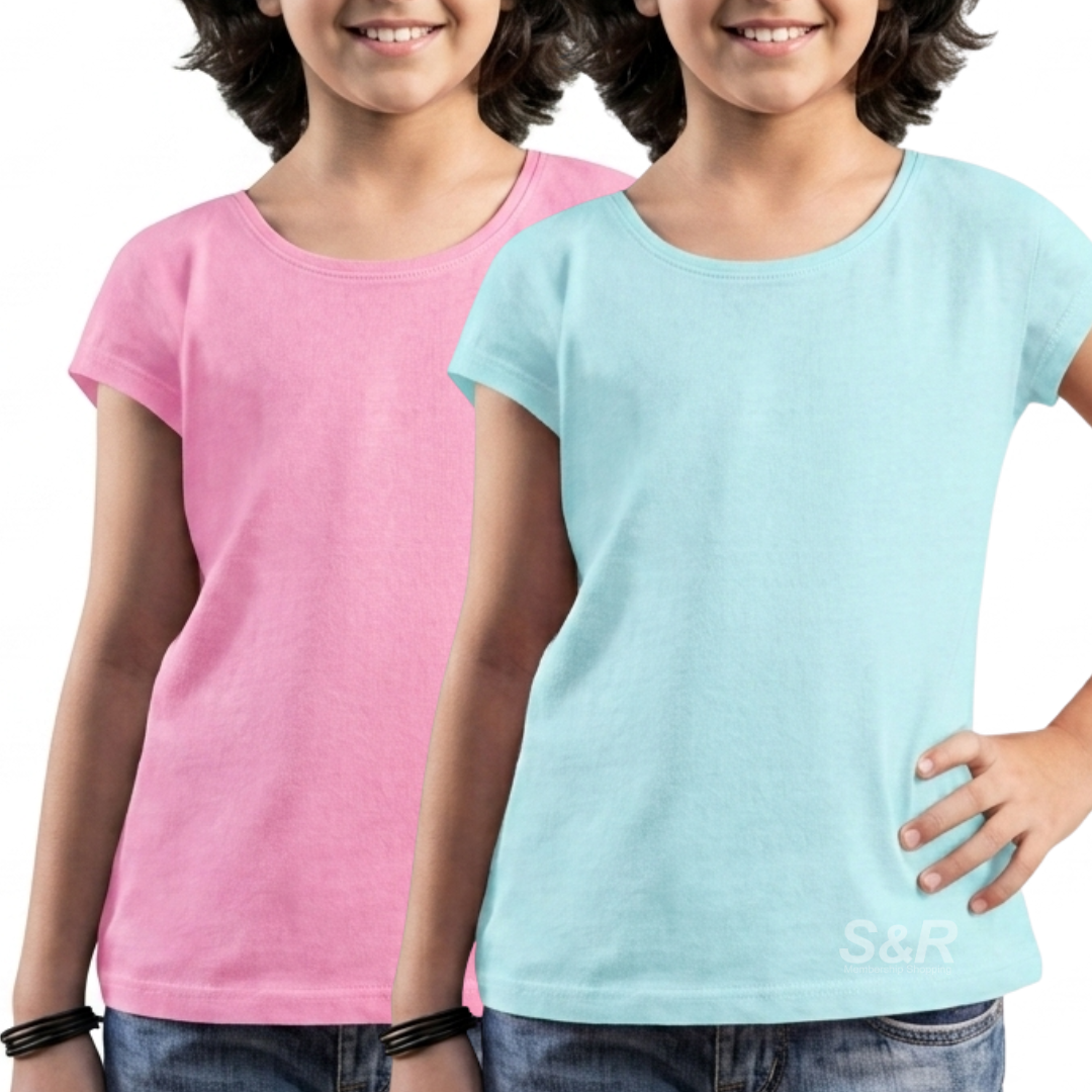 Cotton Tree 2-pack Girls Basic Top Assorted